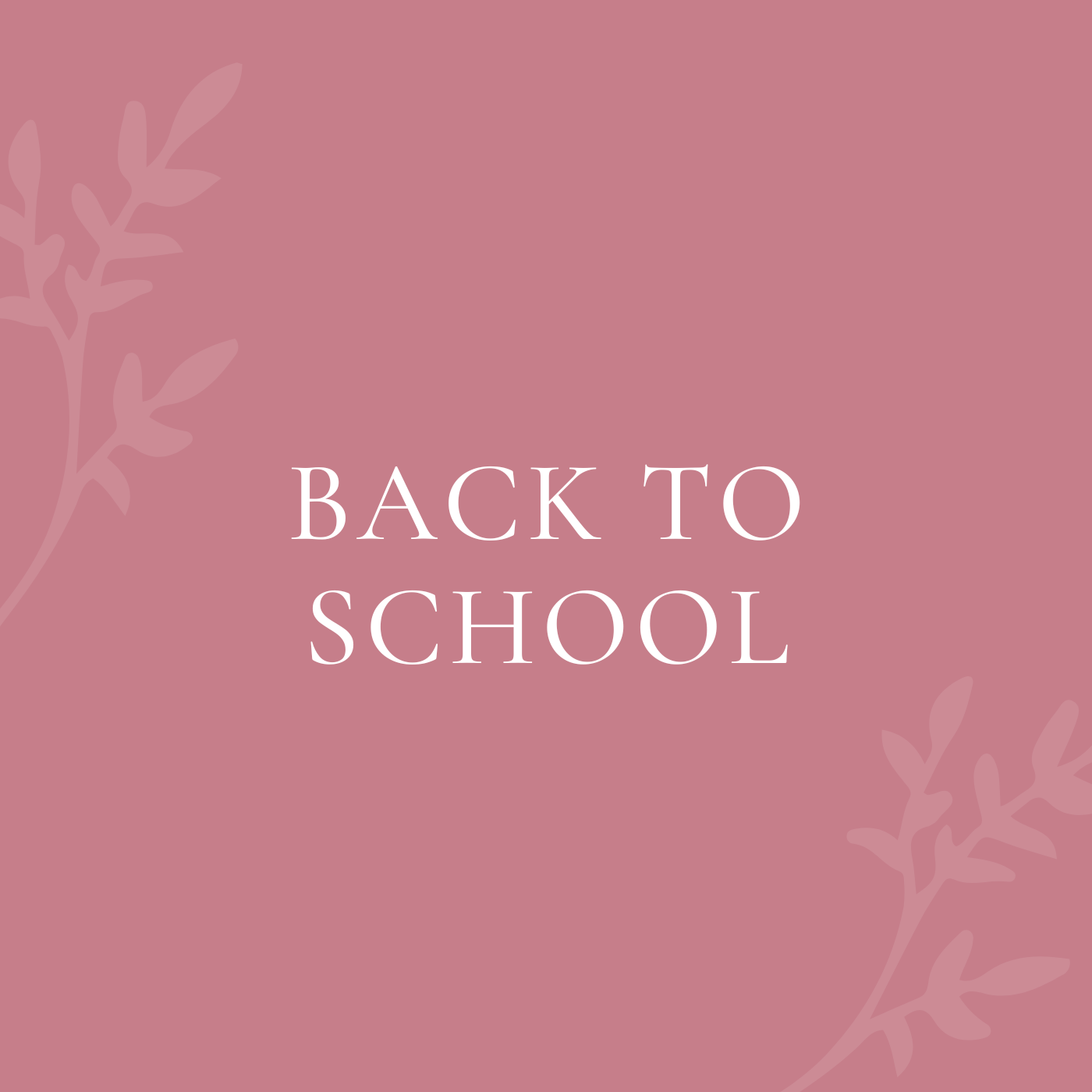 Back to School
