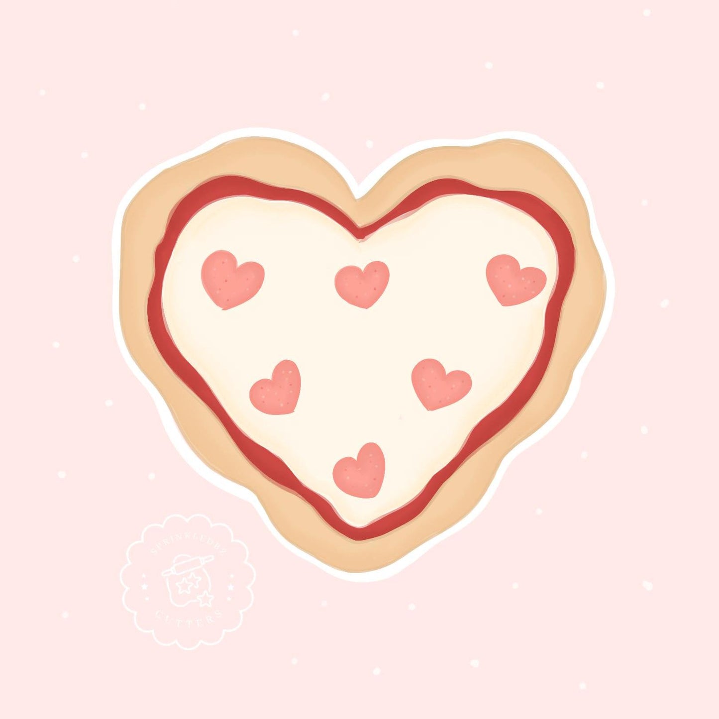 Pizza Heart Cookie Cutter