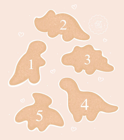 Dino Nuggies Cookie Cutter Set (5 piece set)