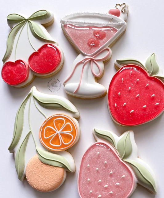 Fruity Cookie Cutter Set (Fruity Isomalt Class Cutters - 4 piece set)
