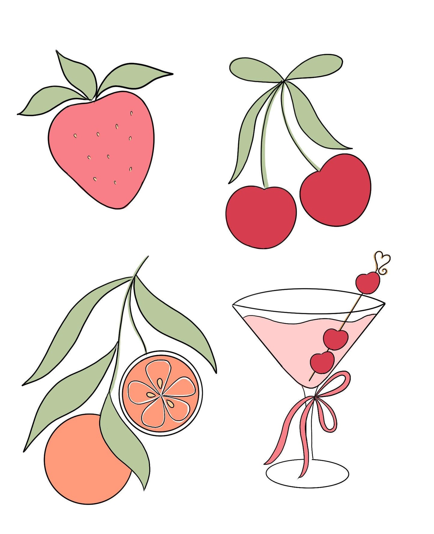 Martini Glass Cookie Cutter (Fruity Isomalt Class Cutter)
