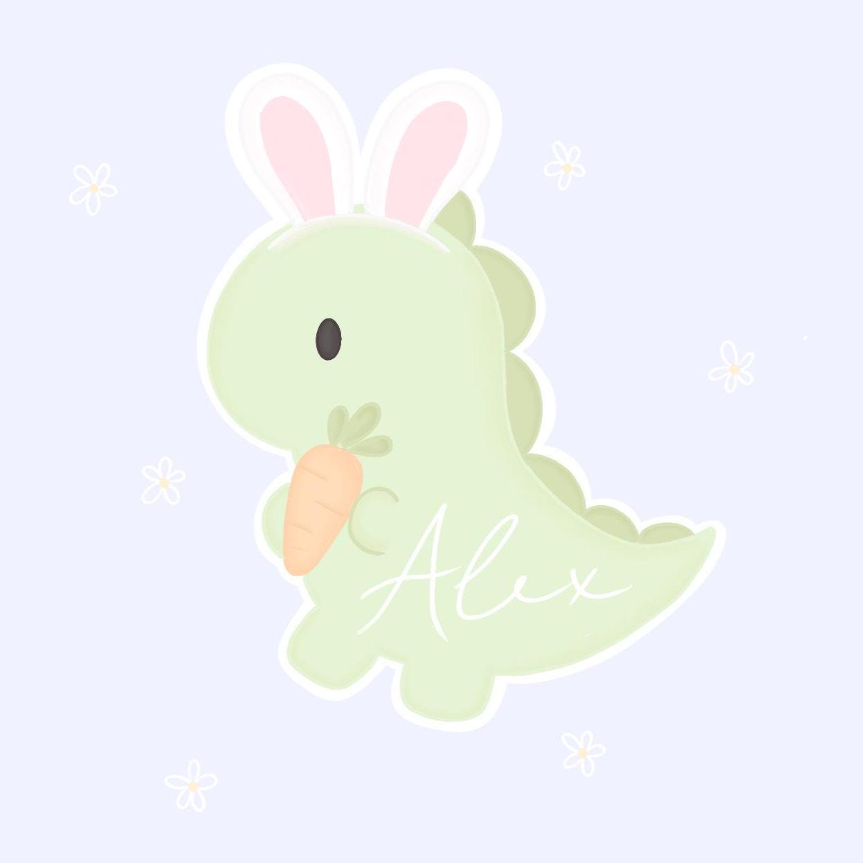 Dino Bunny Cookie Cutter
