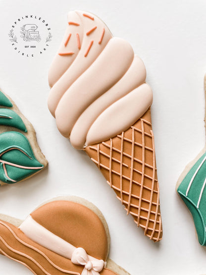 Ice-cream Cone Cookie Cutter (Summer Fun Class Cutter)