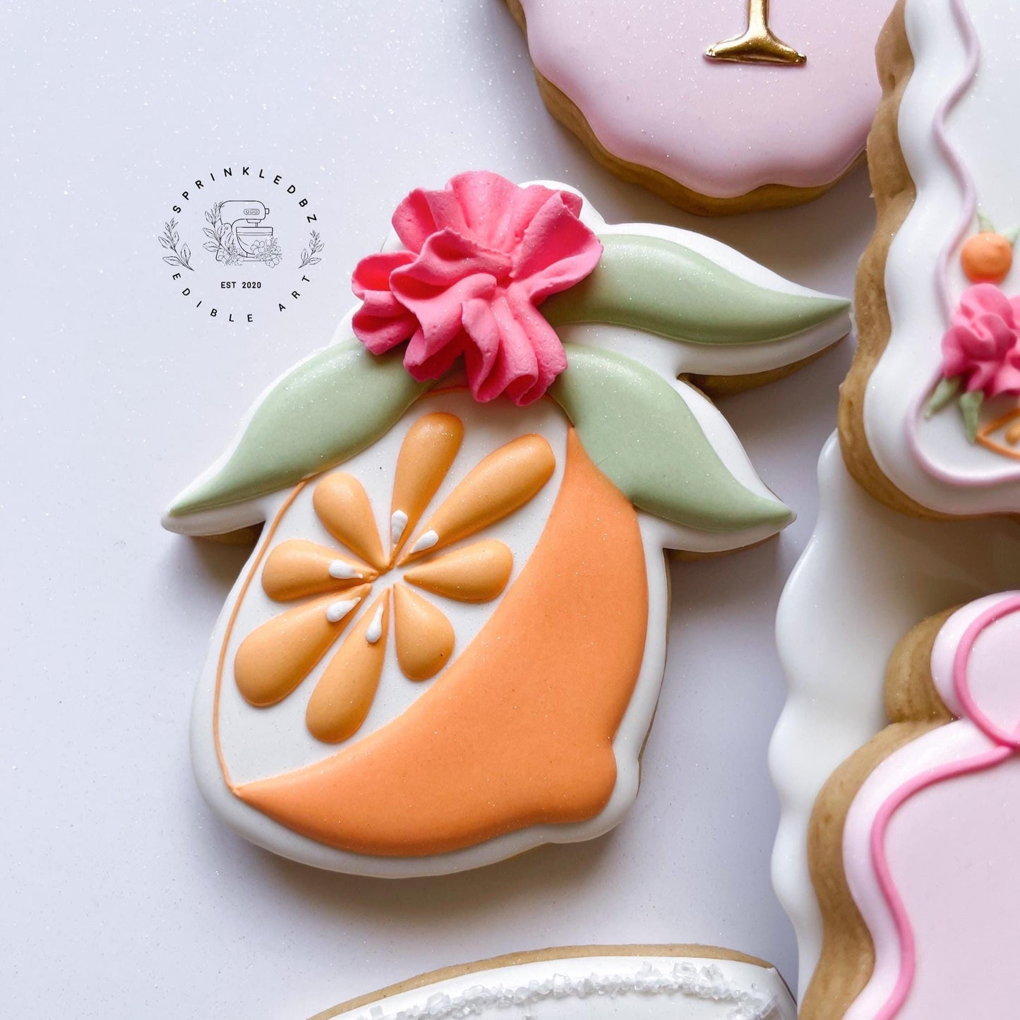 Floral Lemon/Orange Slice Cookie Cutter