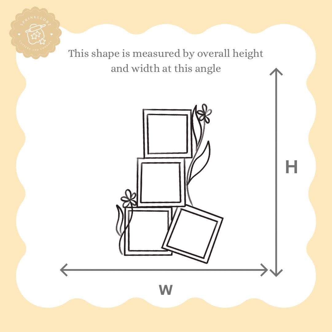 Floral Baby Blocks Cookie Cutter
