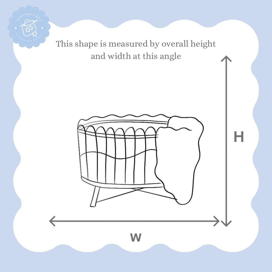 Baby Bassinet Cookie Cutter