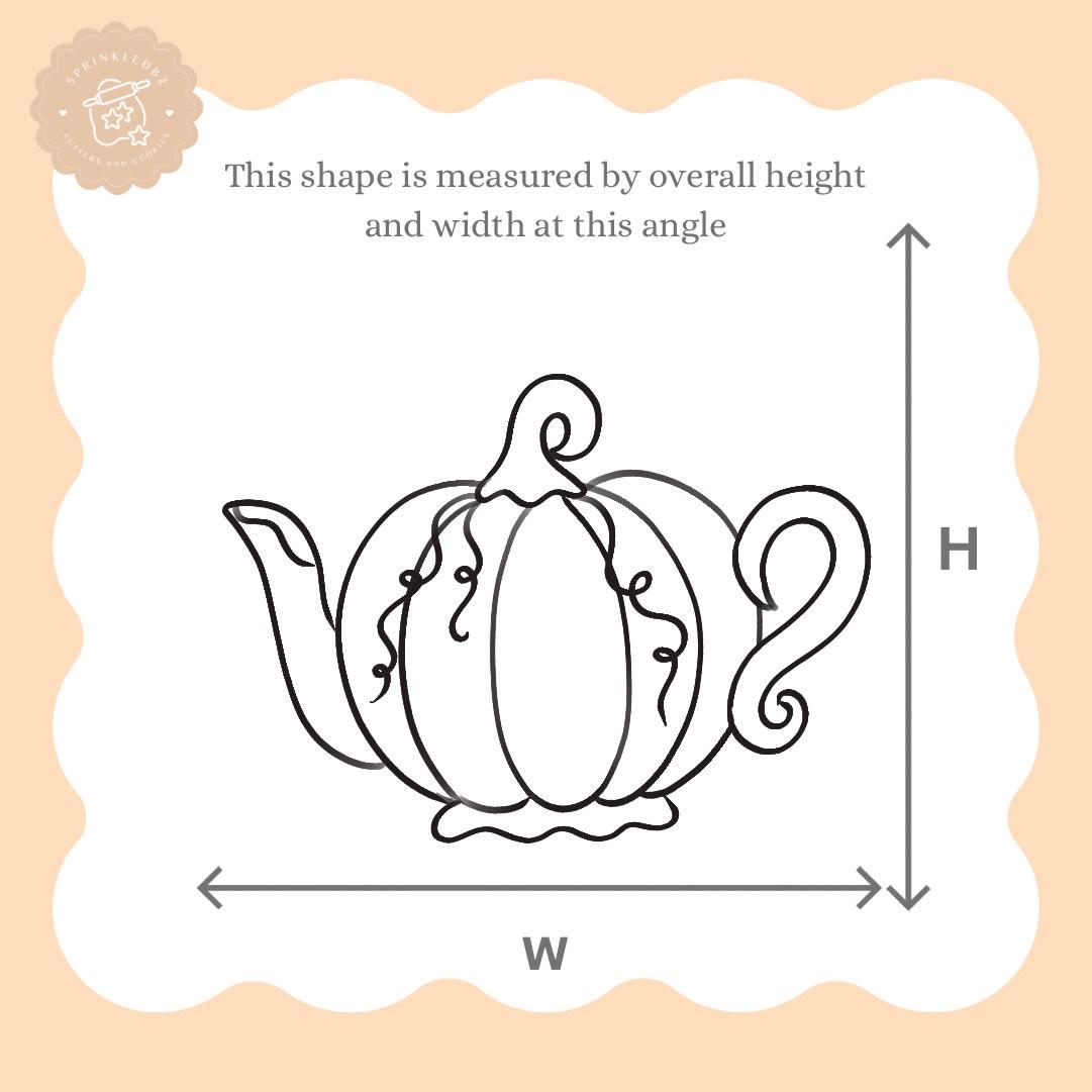 Pumpkin Teapot Cookie Cutter