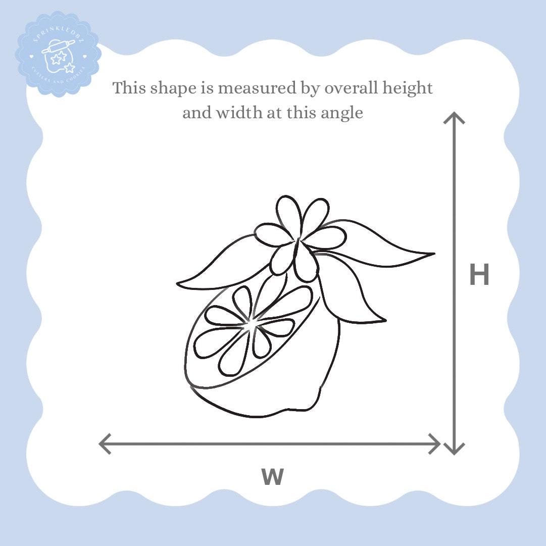 Floral Lemon/Orange Slice Cookie Cutter