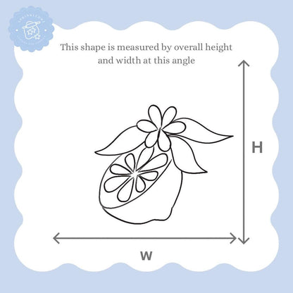 Floral Lemon/Orange Slice Cookie Cutter
