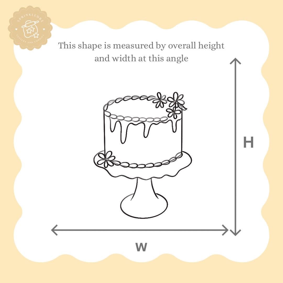 Cake on Stand Cookie Cutter