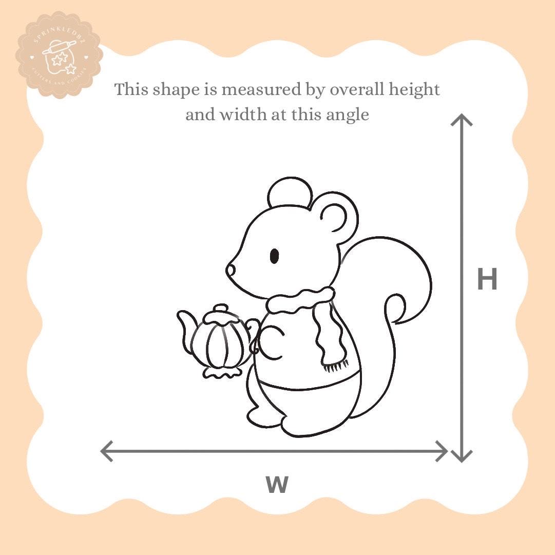 Cozy Squirrel Cookie Cutter
