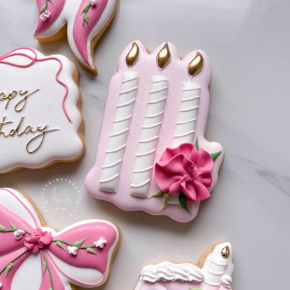 Floral Candles Cookie Cutter