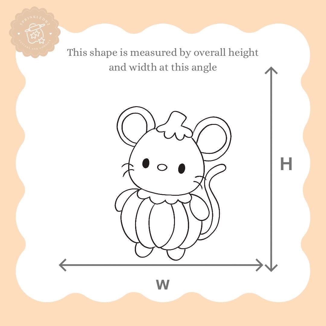 Pumpkin Mouse Cookie Cutter