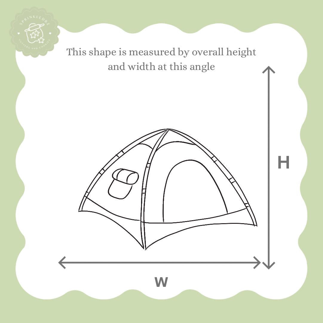 Camping Tent Cookie Cutter