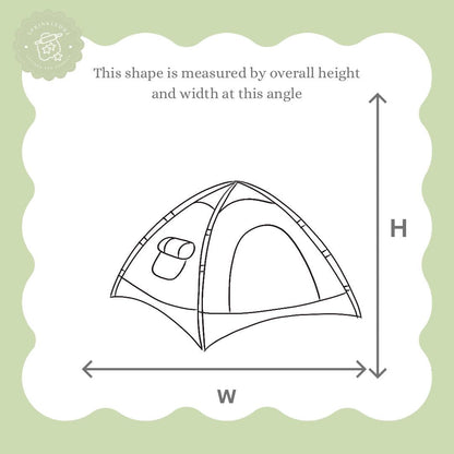 Camping Tent Cookie Cutter