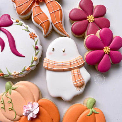Ghost wearing Scarf Cookie Cutter