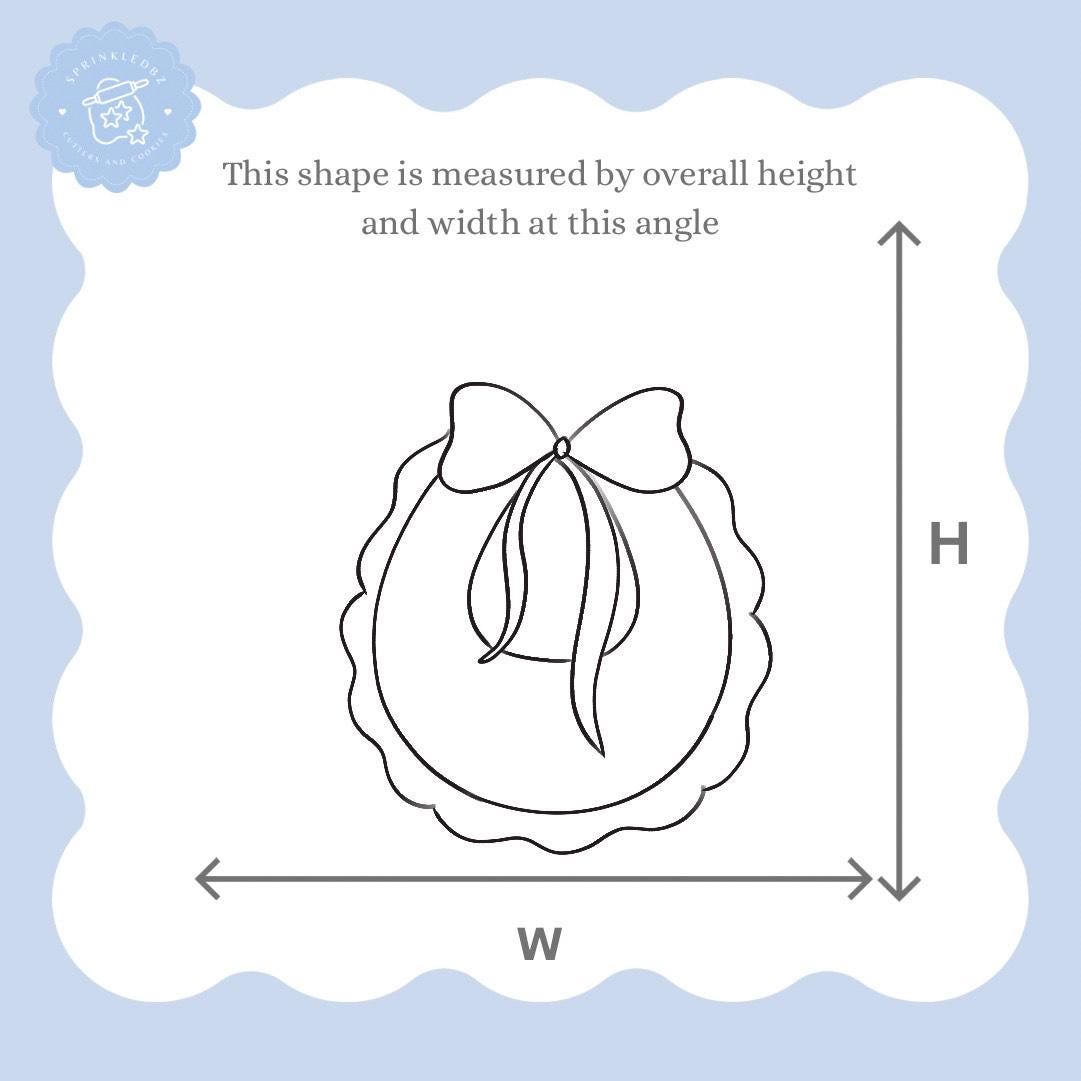 Wavy Baby Bib Cookie Cutter