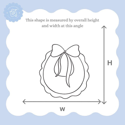 Wavy Baby Bib Cookie Cutter