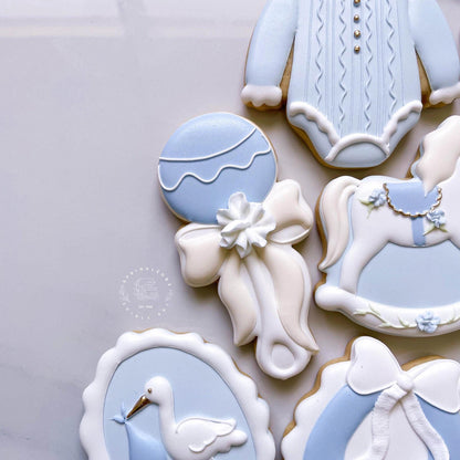 Baby Rattle with Bow Cookie Cutter
