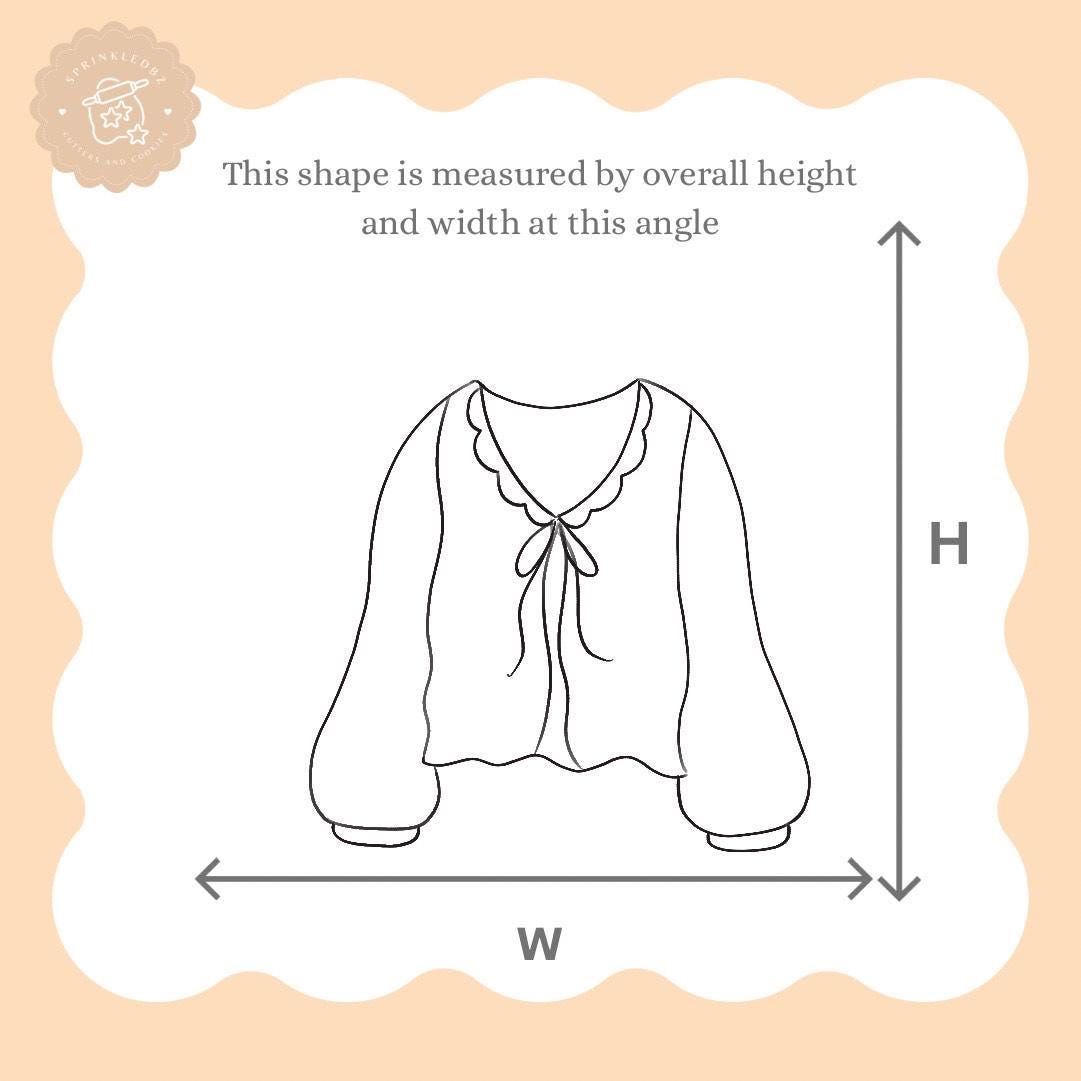 Puffy Sleeve Sweater Cookie Cutter