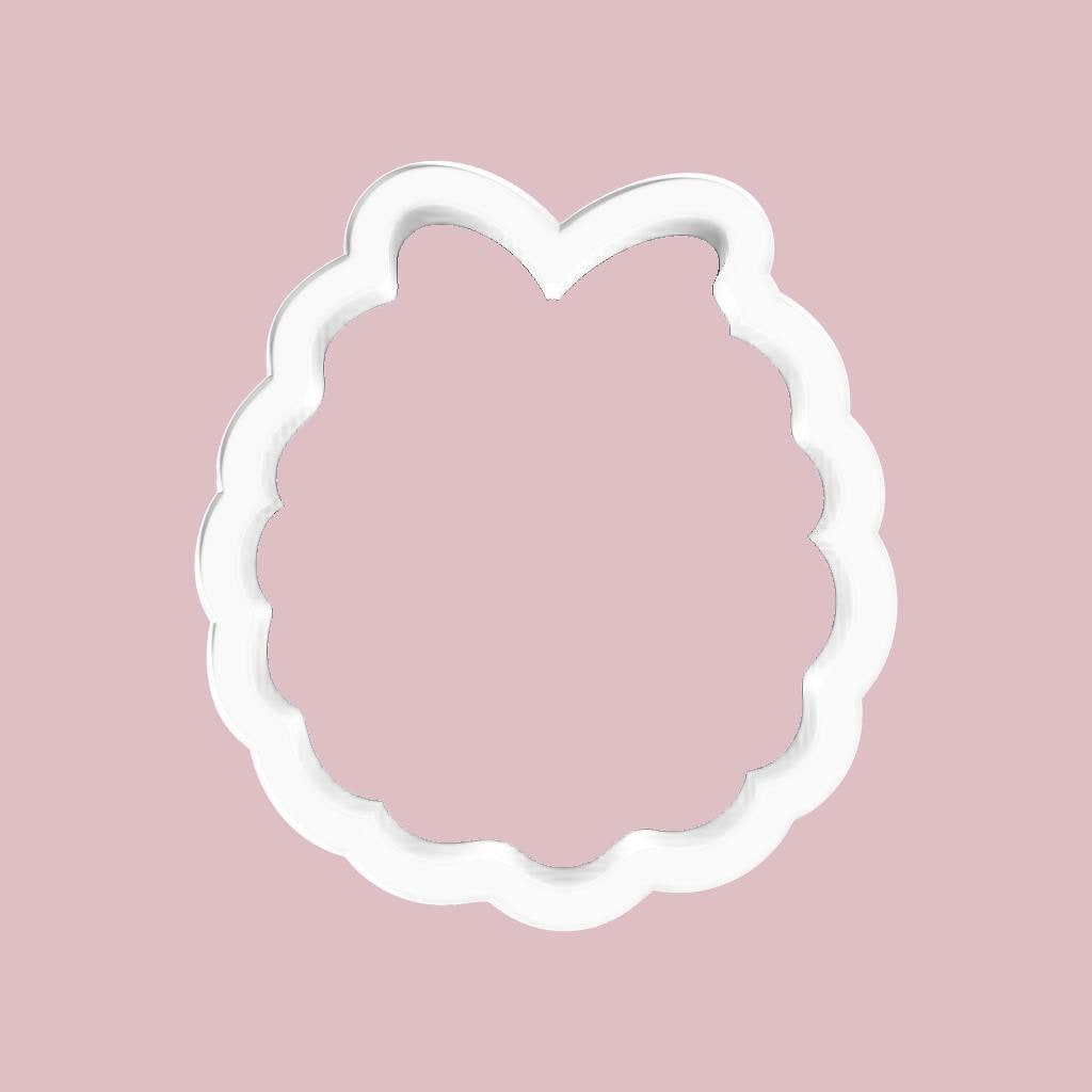 Wavy Baby Bib Cookie Cutter