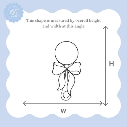 Baby Rattle with Bow Cookie Cutter