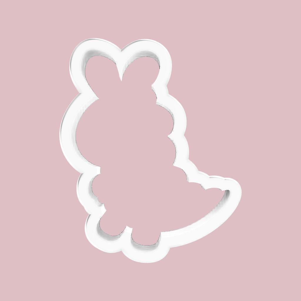 Dino Bunny Cookie Cutter