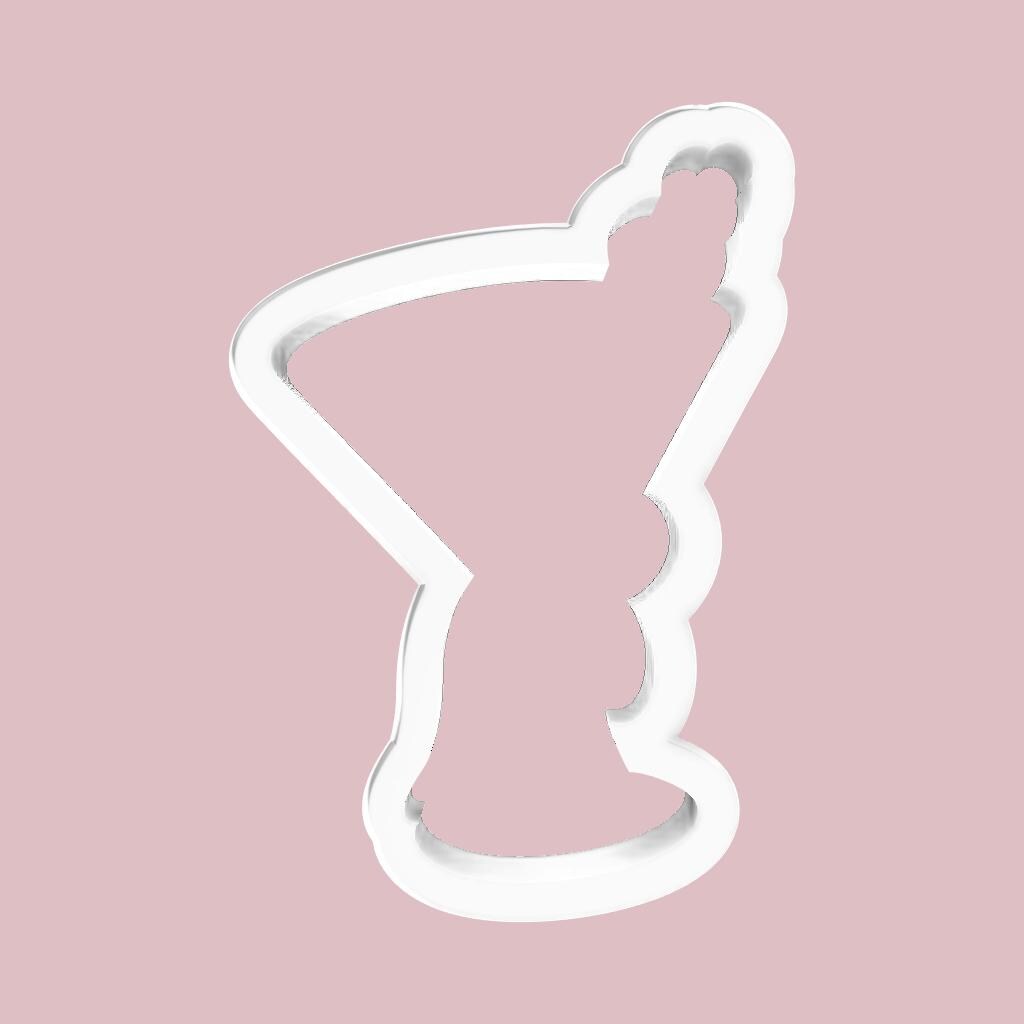 Martini Glass Cookie Cutter (Fruity Isomalt Class Cutter)