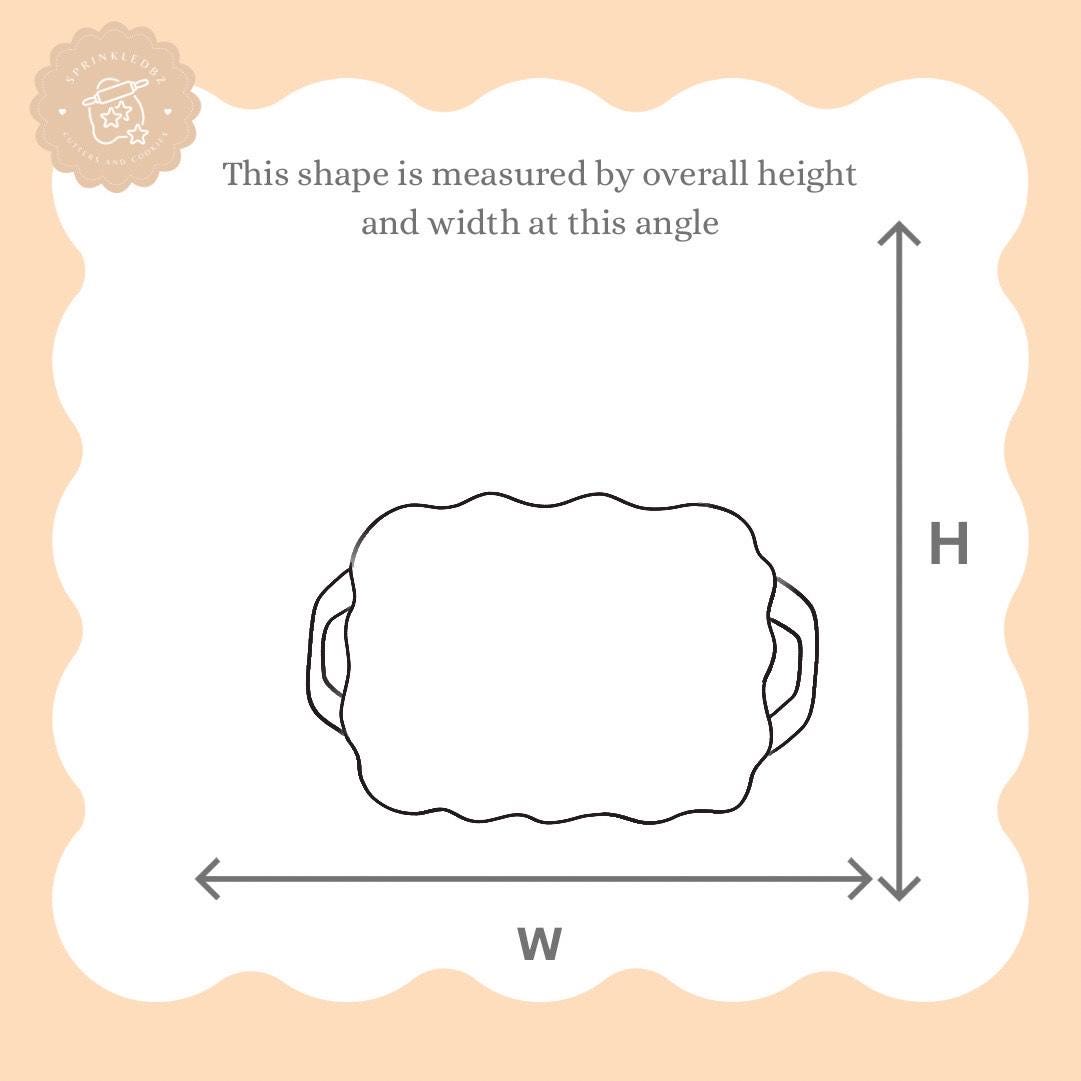 Wavy Serving Tray/Baking Pan Cookie Cutter