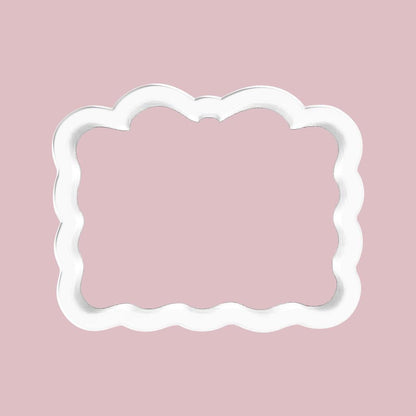 Wavy Rectangle with Bow Cookie Cutter