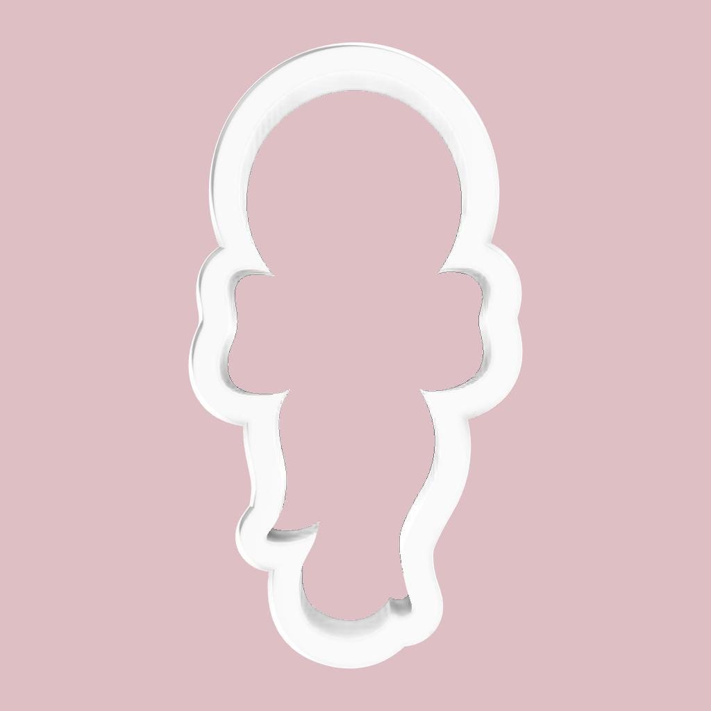 Baby Rattle with Bow Cookie Cutter