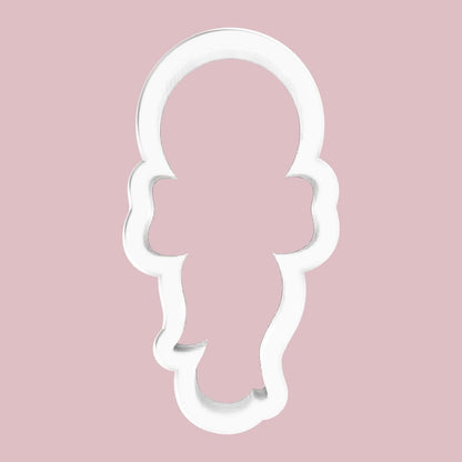 Baby Rattle with Bow Cookie Cutter