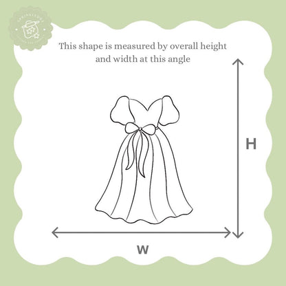 Dress with Bow Cookie Cutter