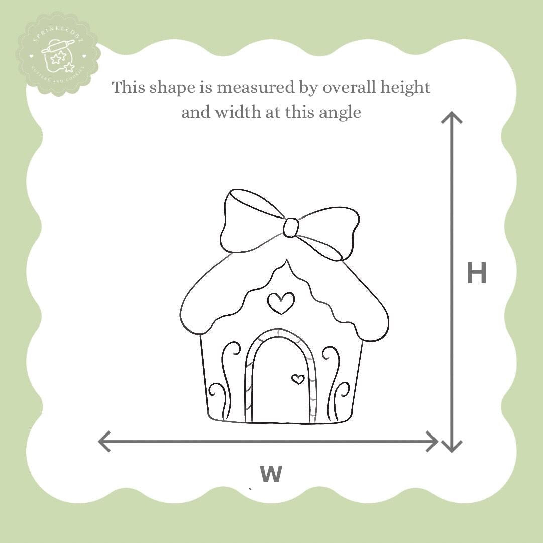 Gingerbread House with Bow Cookie Cutter