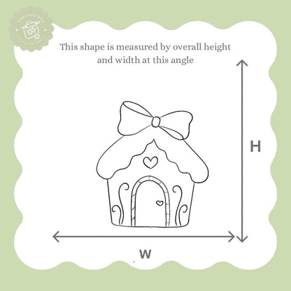 Gingerbread House with Bow Cookie Cutter