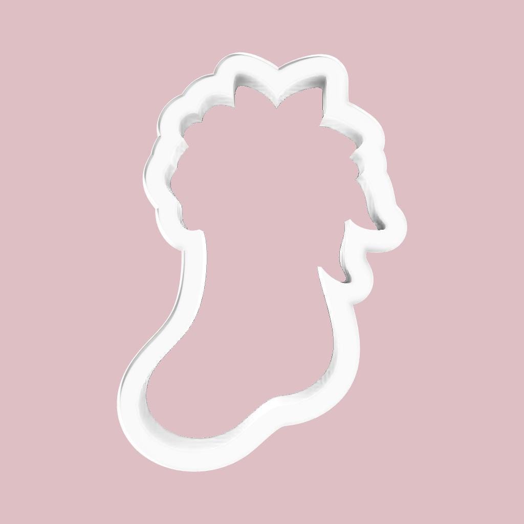Floral Holiday Stocking Cookie Cutter