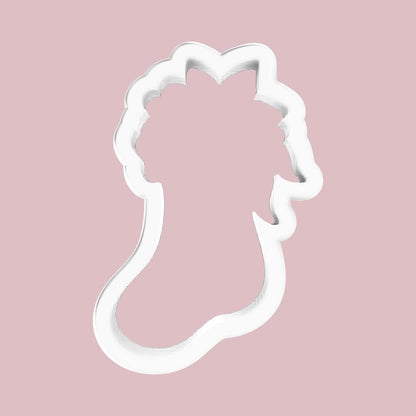 Floral Holiday Stocking Cookie Cutter