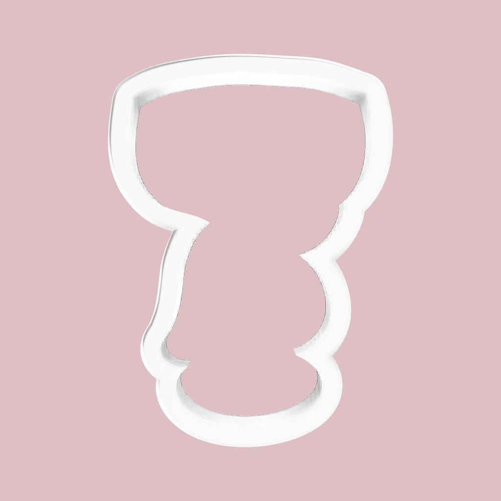 Cocktail Glass with Bow Cookie Cutter