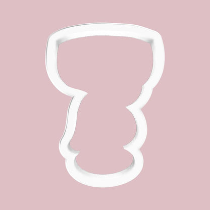 Cocktail Glass with Bow Cookie Cutter