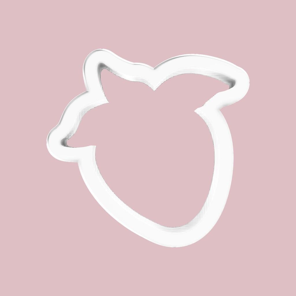Strawberry Cookie Cutter (Fruity Isomalt Class Cutter)
