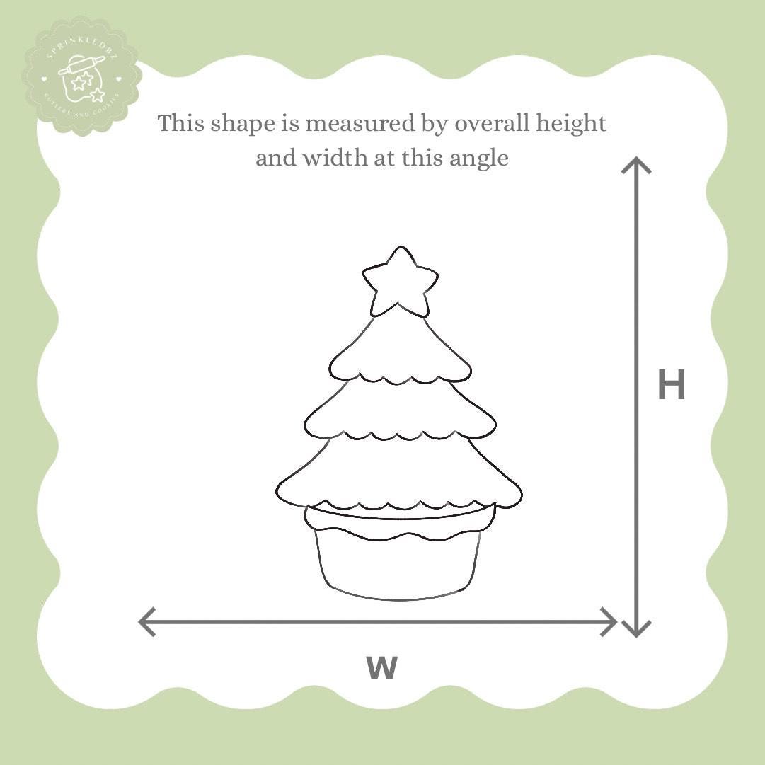 Christmas Tree in Basket Cookie Cutter