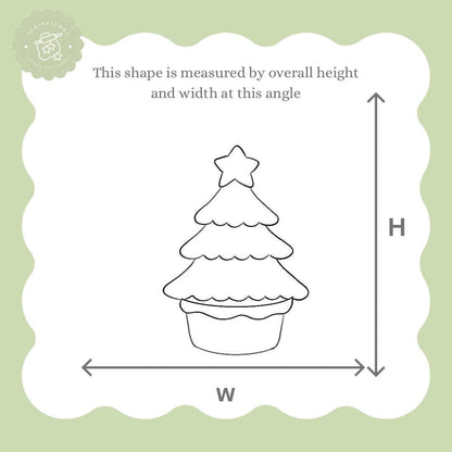Christmas Tree in Basket Cookie Cutter