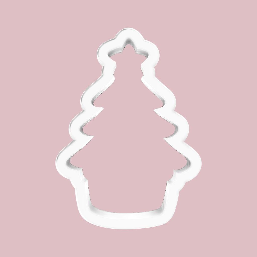 Christmas Tree in Basket Cookie Cutter