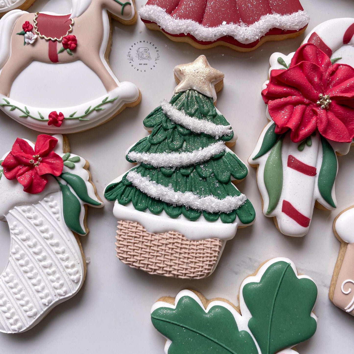 Christmas Tree in Basket Cookie Cutter