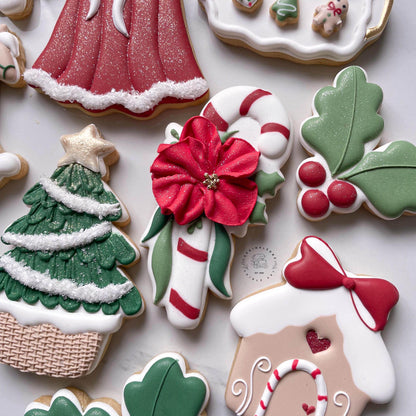 Floral Candy Cane Cookie Cutter