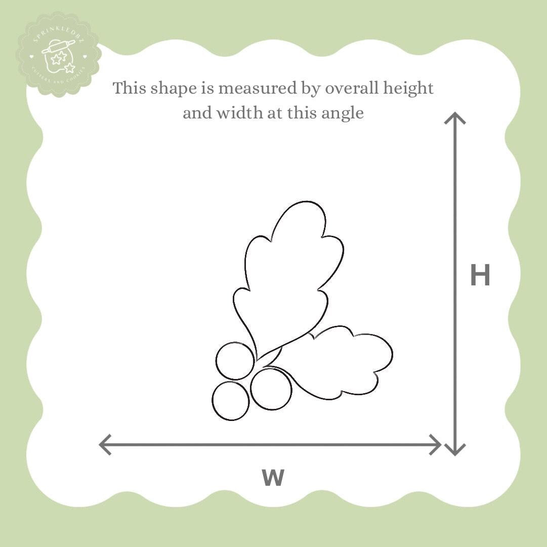 Holly Cookie Cutter