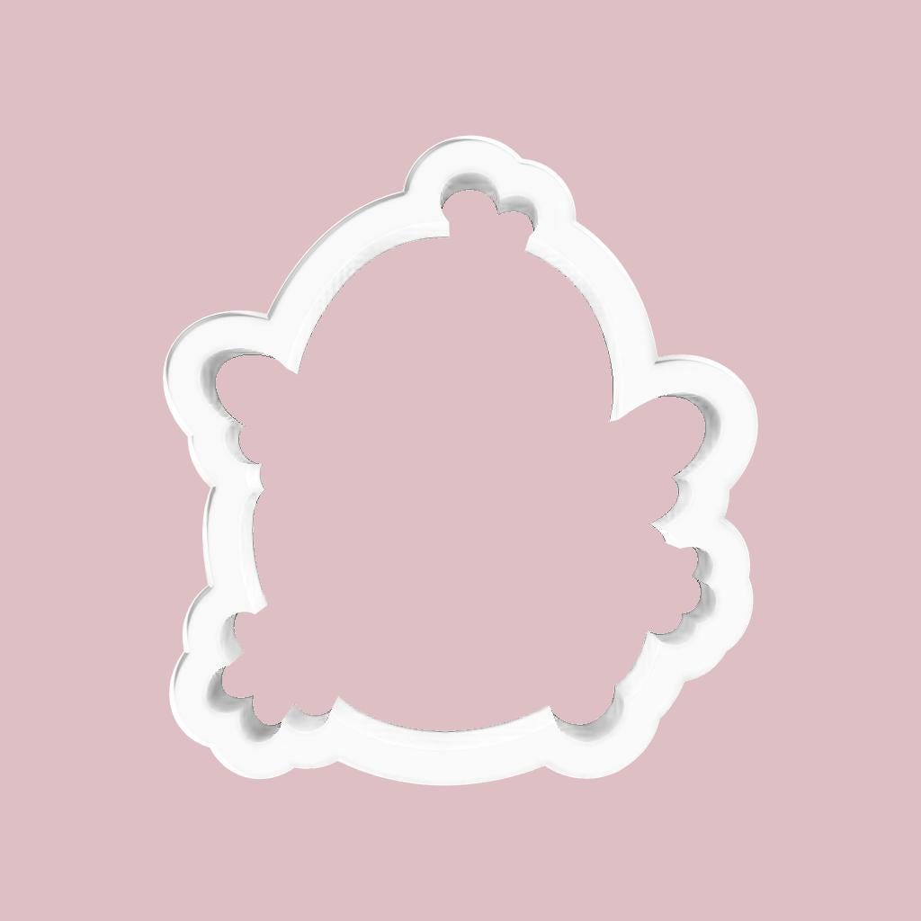 Hatching Chick with Florals Cookie Cutter