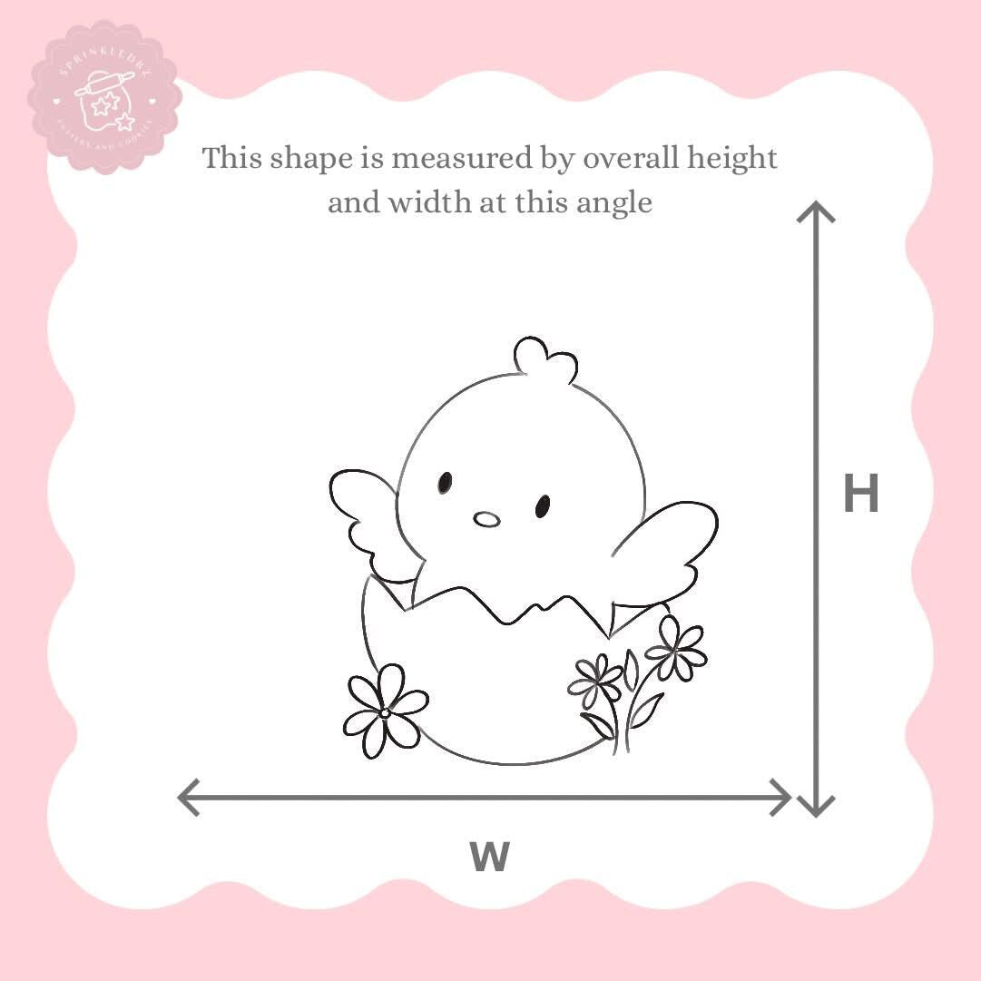 Hatching Chick with Florals Cookie Cutter