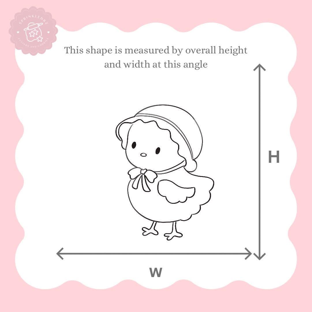 Chick wearing Bonnet Cookie Cutter