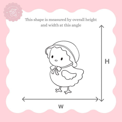 Chick wearing Bonnet Cookie Cutter